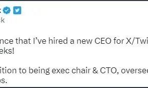 马斯克宣布将卸任推特CEO，即将迎来一名女性CEO