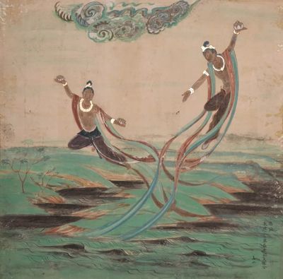 敦煌壁画十二仙女图(敦煌壁画十二仙女图介绍 莫高窟) 敦煌壁画十二仙女图(敦煌壁画十二仙女图介绍 莫高窟)