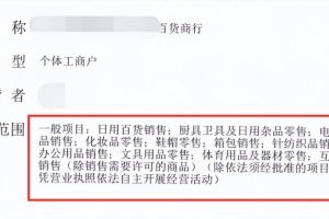 怎么注册电商个体户营业执照（网上注册个体工商户的流程）