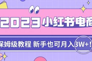 阿本带你从0到1，掌握小红书电商的秘密【实战课程】
