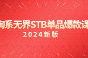 （2024）淘系教程 无界STB单品爆款课，付费带动免费的核心逻辑，万相台无界关…
