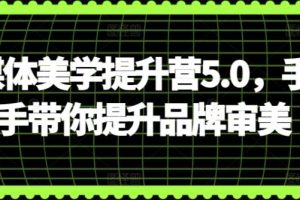 自媒体美学提升训练营5.0，手把手带你提升品牌审美