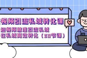 短视频私域引流转化课，短视频精准引流私域高效转化（20节课）