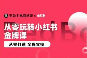 2024小红书电商运营实操教程，​从零打造 全程实操