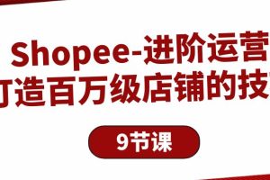 Shopee-进阶运营：打造百万级店铺的技巧