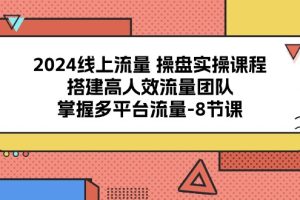 2024流量操盘宝典：8课解锁多平台流量密码，打造高效引流团队