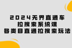 2024直通车宝典：解锁搜索流量，各类目直通车实操秘籍！