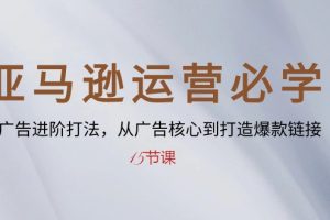亚马逊SP广告高手之路：从入门到精通，打造爆款链接秘籍-15节课