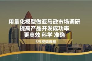 用量化 模型做亚马逊 市场调研，提高产品开发成功率 更高效 科学 准确